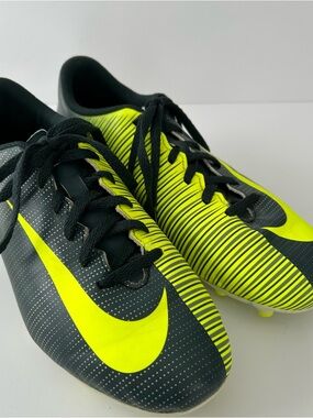 Nike Mercurial Vortex III FG CR7 Junior Soccer Cleats Youth 5.5 Green/Yellow